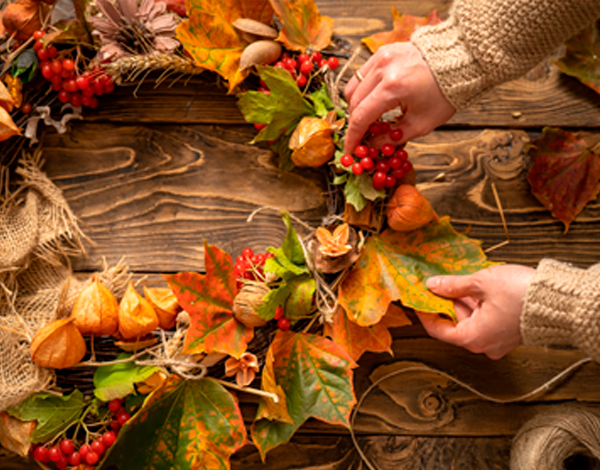 Autumn Wreath-making Workshop & Cocktail Afternoon Tea